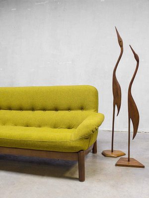 Mid-Century Danish Mellow Yellow Sofa-BW-1261467