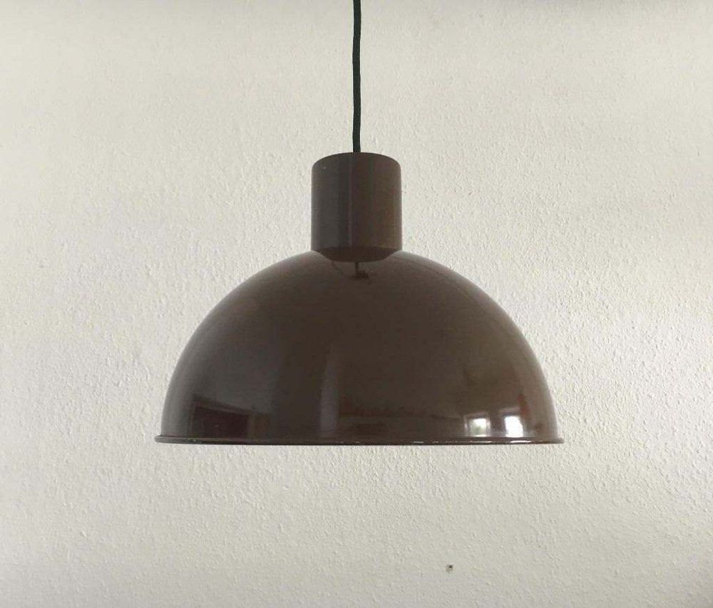 Mid-Century Danish Metal Bunker Maxi Pendant Lamp by Johannes Hammerborg for Fog & Mørup, 1970s