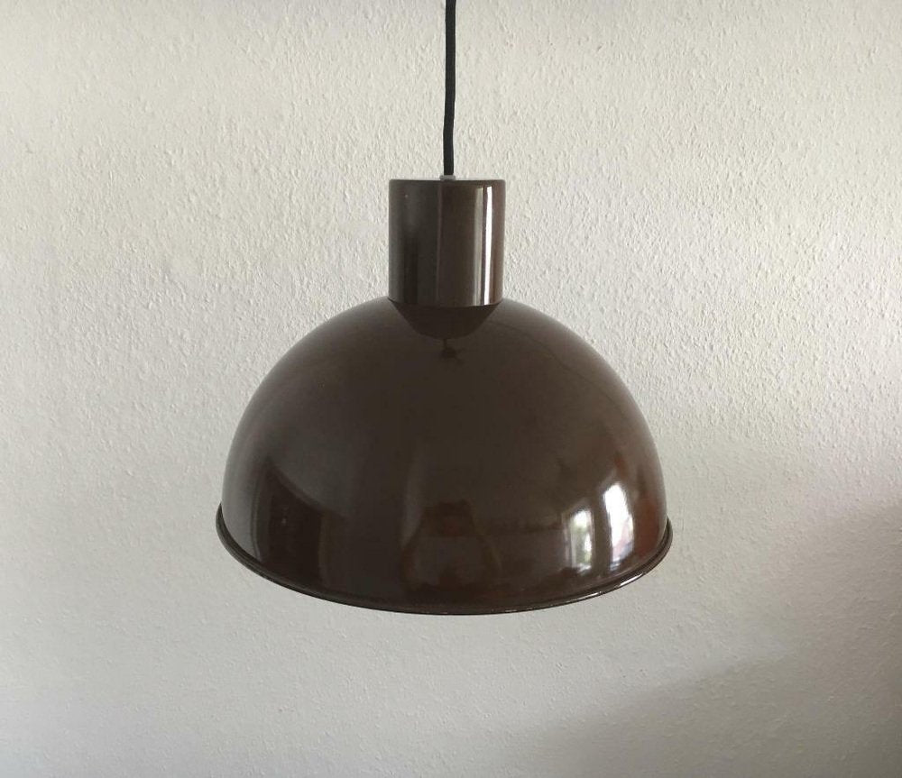 Mid-Century Danish Metal Bunker Maxi Pendant Lamp by Johannes Hammerborg for Fog & Mørup, 1970s