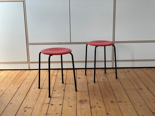 Mid-Century Danish Minimalist Stool, 1950s / 60s-WSA-1353562