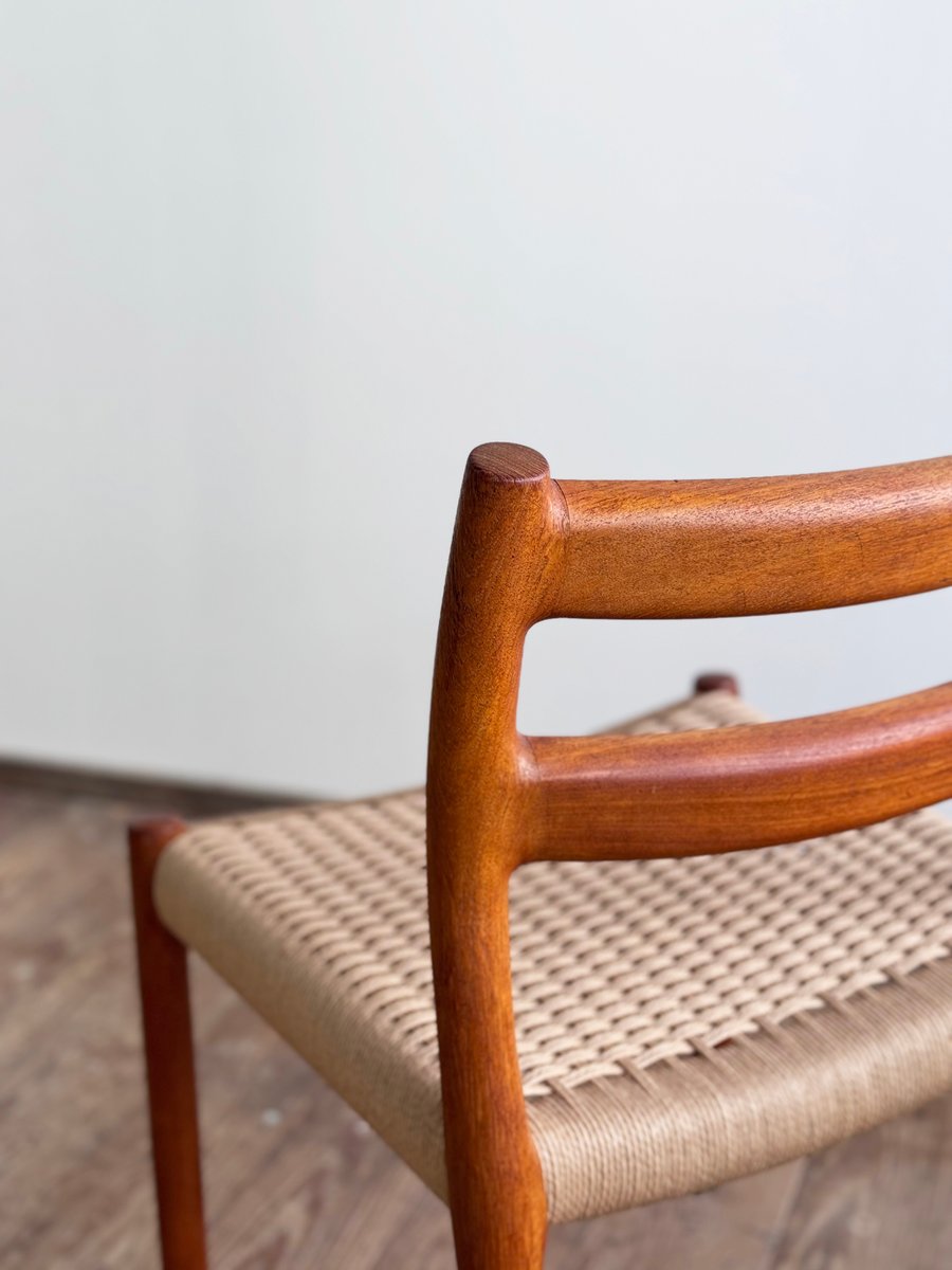 Mid-Century Danish Model 84 Chair in Teak by Niels O. Møller for J.L. Moller, 1950