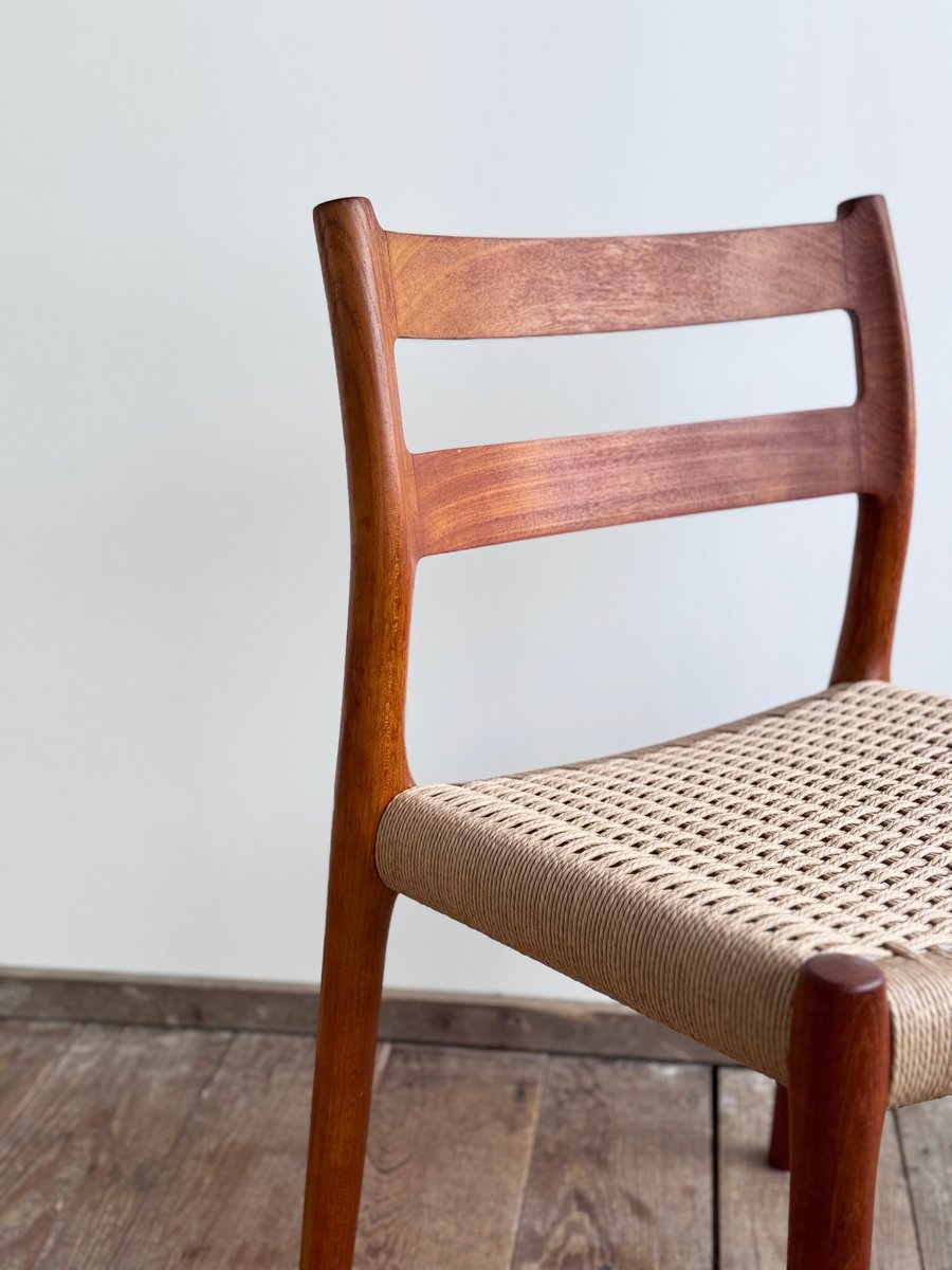 Mid-Century Danish Model 84 Chair in Teak by Niels O. Møller for J.L. Moller, 1950