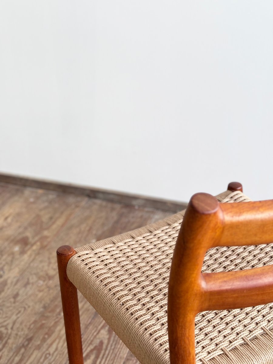 Mid-Century Danish Model 84 Chair in Teak by Niels O. Møller for J.L. Moller, 1950