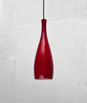 Mid-Century Danish Model Bang Glass Pendant Lamp by Jacob E. Bang for Fog & Mørup and Holmegaard, 1960s-UAH-2016291