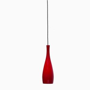 Mid-Century Danish Model Bang Glass Pendant Lamp by Jacob E. Bang for Fog & Mørup and Holmegaard, 1960s-UAH-2016291