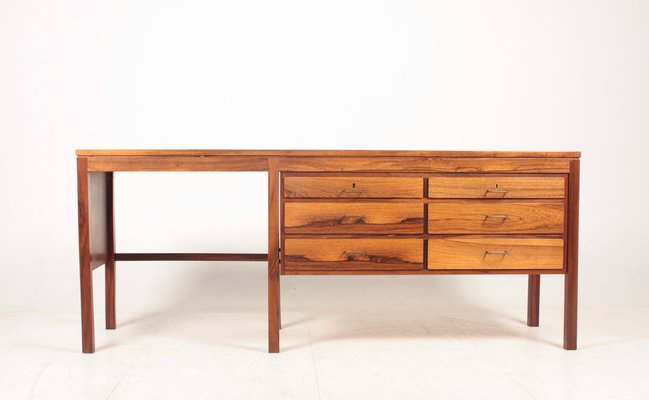 Mid-Century Danish Modern Desk in Rosewood, 1960s-FK-1048009