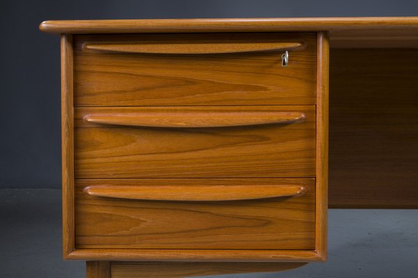 Mid-Century Danish Modern Desk Teak by Svend Madsen for Falster, 1970s-ZZH-1368546