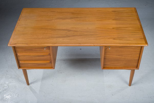 Mid-Century Danish Modern Desk Teak by Svend Madsen for Falster, 1970s-ZZH-1368546