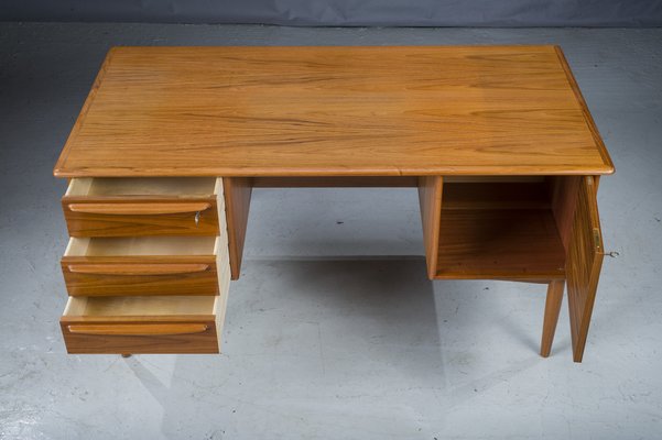 Mid-Century Danish Modern Desk Teak by Svend Madsen for Falster, 1970s-ZZH-1368546