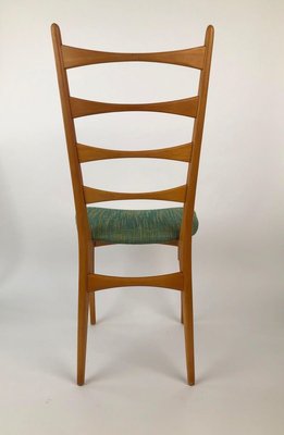 Mid-Century Danish Modern Ladder Back Dining Chairs, 1950s, Set of 6-BAF-763369