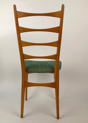 Mid-Century Danish Modern Ladder Back Dining Chairs, 1950s, Set of 6-BAF-763369