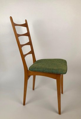 Mid-Century Danish Modern Ladder Back Dining Chairs, 1950s, Set of 6-BAF-763369