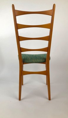 Mid-Century Danish Modern Ladder Back Dining Chairs, 1950s, Set of 6-BAF-763369