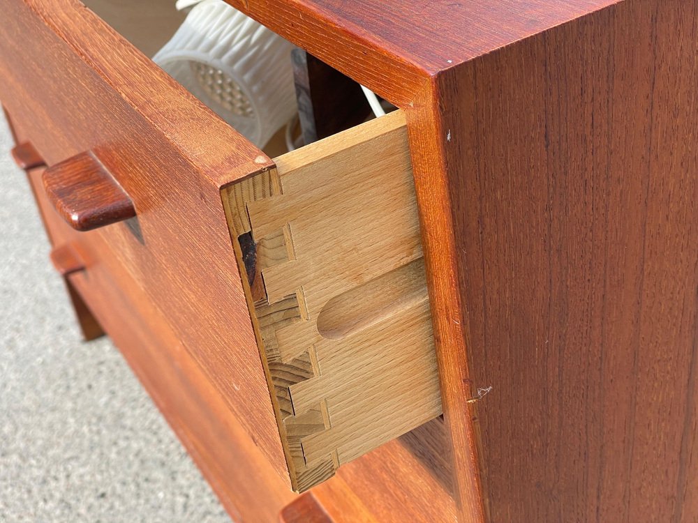 Mid-Century Danish Modern Teak Dresser attributed to Hans J. Wegner for RY Møbler, 1955