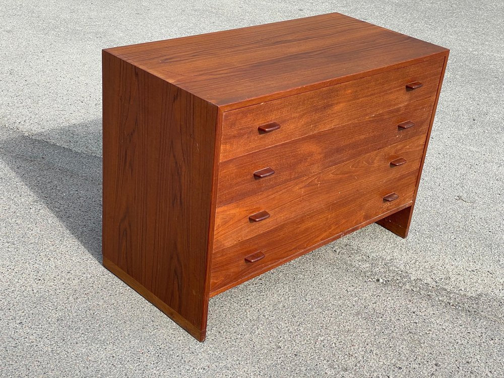 Mid-Century Danish Modern Teak Dresser attributed to Hans J. Wegner for RY Møbler, 1955