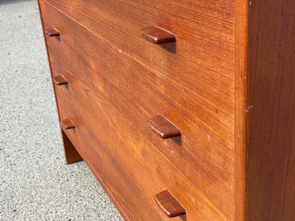 Mid-Century Danish Modern Teak Dresser attributed to Hans J. Wegner for RY Møbler, 1955