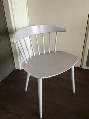 Mid-Century Danish Modern White Dining Chair by Ejvind Johansson for FDB, 1950s-DE-646799