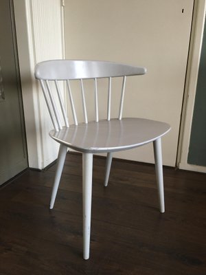 Mid-Century Danish Modern White Dining Chair by Ejvind Johansson for FDB, 1950s-DE-646799