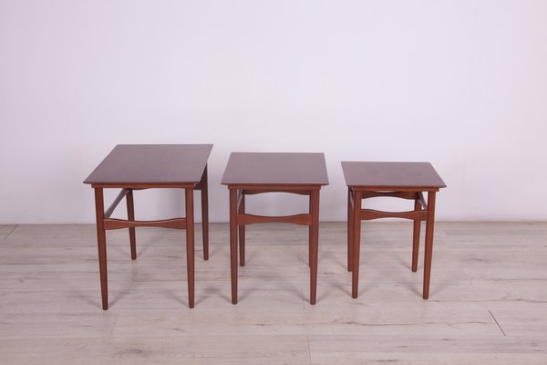 Mid-Century Danish Nesting Tables by Poul Hundevad for Fabian, 1960s, Set of 3-NIT-1115171