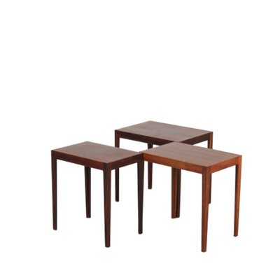 Mid-Century Danish Nesting Tables by Svenn Eske Kristensen for Pontoppidan, 1960s, Set of 3-GG-704808