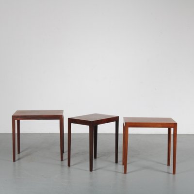 Mid-Century Danish Nesting Tables by Svenn Eske Kristensen for Pontoppidan, 1960s, Set of 3-GG-704808