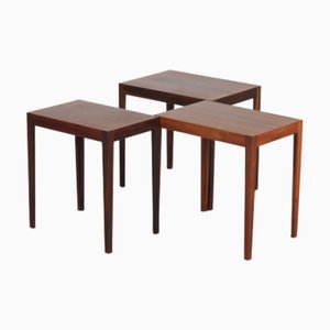 Mid-Century Danish Nesting Tables by Svenn Eske Kristensen for Pontoppidan, 1960s, Set of 3-GG-704808