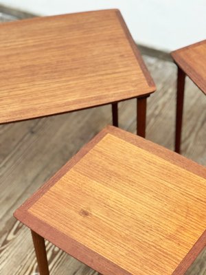 Mid-Century Danish Nesting Tables in Teak, Set of 3-DOY-1384111