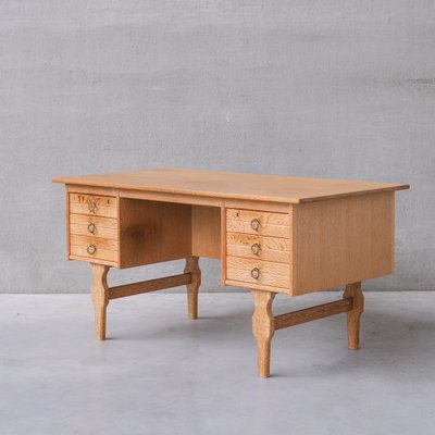 Mid-Century Danish Oak Desk attributed to Henning Kjaernulf-JRP-1764652