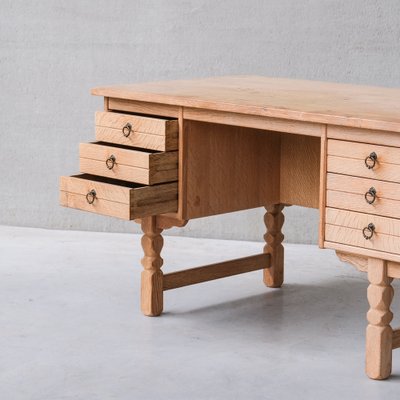 Mid-Century Danish Oak Desk attributed to Henning Kjaernulf-JRP-1764558