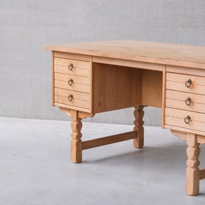 Mid-Century Danish Oak Desk attributed to Henning Kjaernulf-JRP-1764558