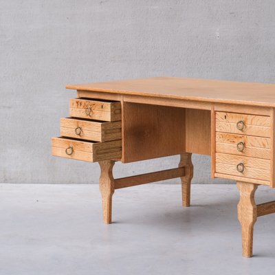 Mid-Century Danish Oak Desk attributed to Henning Kjaernulf-JRP-1764652