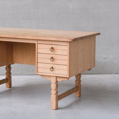 Mid-Century Danish Oak Desk attributed to Henning Kjaernulf-JRP-1764558