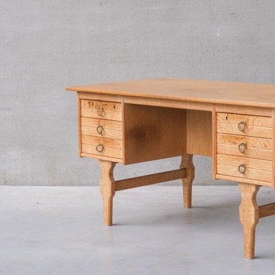 Mid-Century Danish Oak Desk attributed to Henning Kjaernulf-JRP-1764652