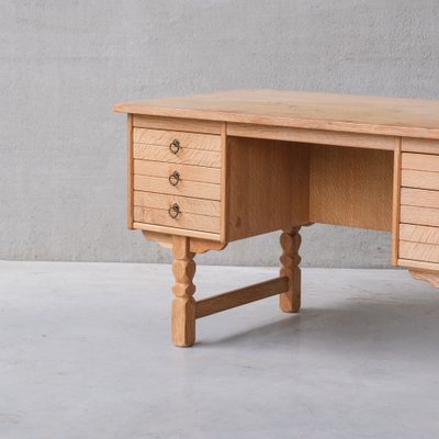 Mid-Century Danish Oak Desk attributed to Henning Kjaernulf-JRP-1764558