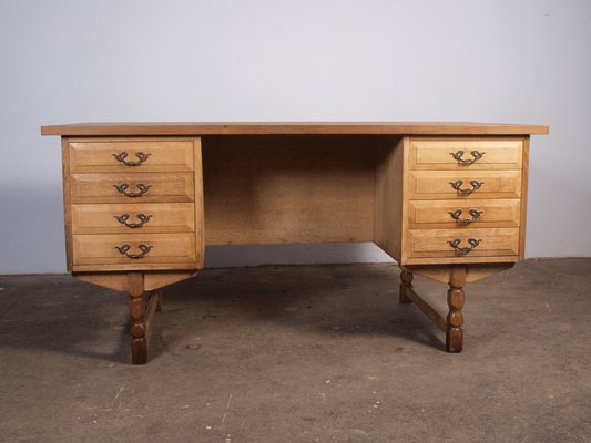 Mid-Century Danish Oak Desk attributed to Henning Kjaernulf, 1960s-QNP-1814743