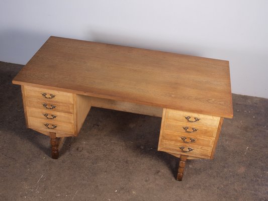 Mid-Century Danish Oak Desk attributed to Henning Kjaernulf, 1960s-QNP-1814743