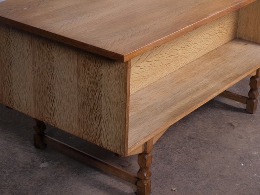 Mid-Century Danish Oak Desk attributed to Henning Kjaernulf, 1960s-QNP-1814743