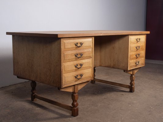 Mid-Century Danish Oak Desk attributed to Henning Kjaernulf, 1960s-QNP-1814743