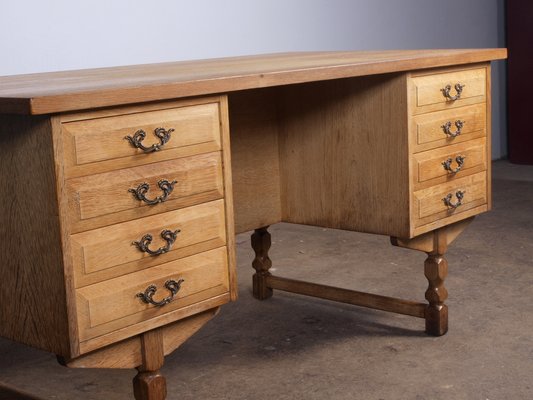 Mid-Century Danish Oak Desk attributed to Henning Kjaernulf, 1960s-QNP-1814743