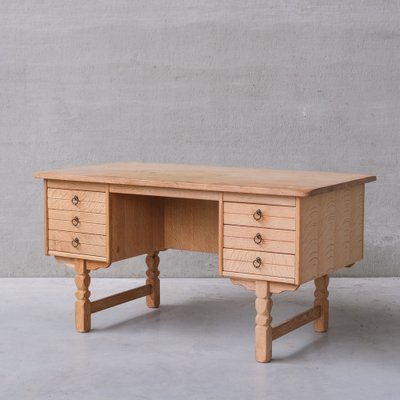 Mid-Century Danish Oak Desk attributed to Henning Kjaernulf-JRP-1764558