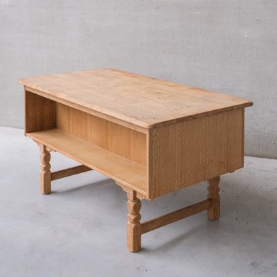 Mid-Century Danish Oak Desk attributed to Henning Kjaernulf-JRP-1764558