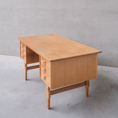 Mid-Century Danish Oak Desk attributed to Henning Kjaernulf-JRP-1764652