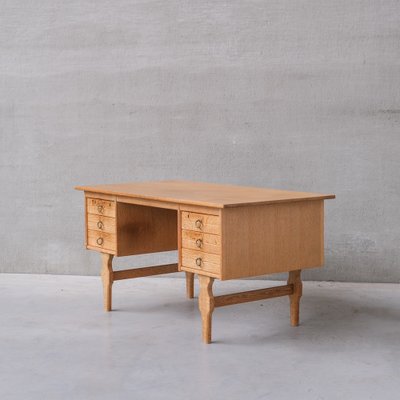 Mid-Century Danish Oak Desk attributed to Henning Kjaernulf-JRP-1764652