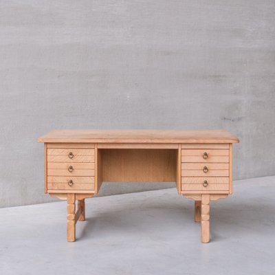 Mid-Century Danish Oak Desk attributed to Henning Kjaernulf-JRP-1764558