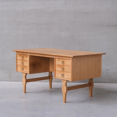 Mid-Century Danish Oak Desk attributed to Henning Kjaernulf-JRP-1764652