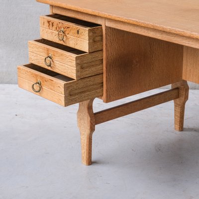 Mid-Century Danish Oak Desk attributed to Henning Kjaernulf-JRP-1764652