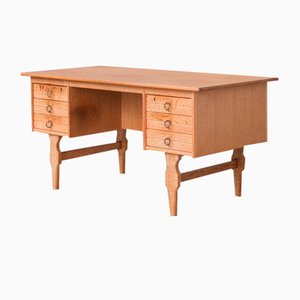 Mid-Century Danish Oak Desk attributed to Henning Kjaernulf-JRP-1764652