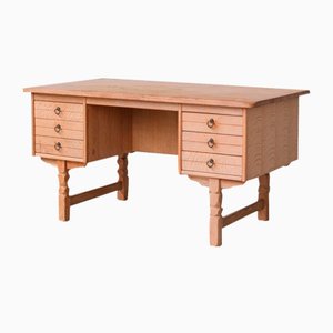 Mid-Century Danish Oak Desk attributed to Henning Kjaernulf-JRP-1764558