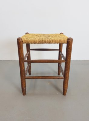 Mid-Century Danish Papercord and Rope Beech Stool, 1960s, Set of 2-AXJ-1723156