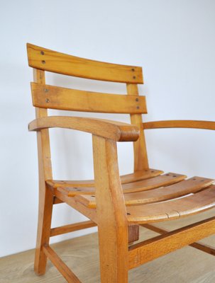 Mid-Century Danish Patinated Childrens Chair in Beech, 1950s-HPQ-1424963